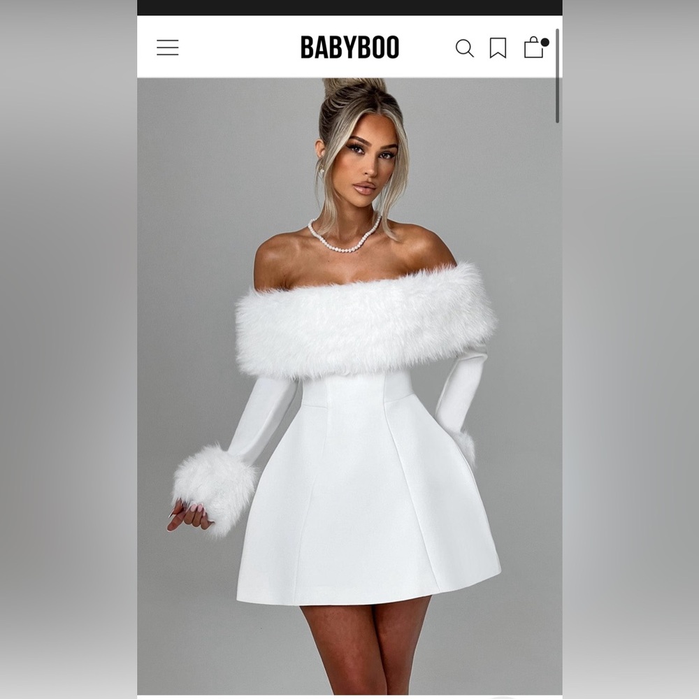 Elegant White Off-Shoulder Dress
